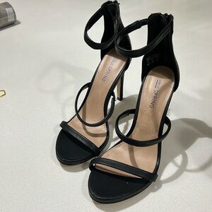 Strappy heel sandals